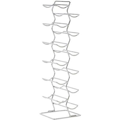 Amazon Basics Weinregal im modernen Stil für 12 Flaschen, 74 cm, Chrom Amazon Basics Weinregal im modernen Stil für 12 Flaschen, 74 cm, Chrom