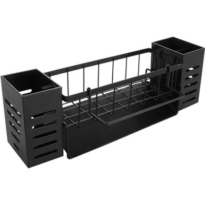 ASelected Spülbecken Organizer Küchen Organizer Spüle Organizer mit Selbstentleerender Ablaufwanne und Spüllappenhalter für Küche & Badezimmer ASelected Spülbecken Organizer Küchen Organizer Spüle Organizer mit Selbstentleerender Ablaufwanne und Spüllappenhalter für Küche & Badezimmer