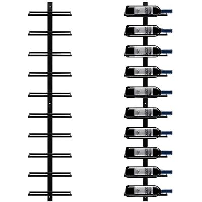 Yaheetech Weinregal Flaschenhalter Flaschenregal Aufbewahrungsregal für die Wand aus Metall 10 Flaschen, Schwarz Yaheetech Weinregal Flaschenhalter Flaschenregal Aufbewahrungsregal für die Wand aus Metall 10 Flaschen, Schwarz