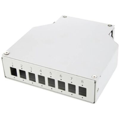 Digitus LWL Spleißbox – Für 8 LC Duplex Kupplungen – Unbestückt Hutschienen-Montage – Mit Spleißhalter – 8 Port – Stahlgehäuse – DIN-Schiene – Grau Digitus LWL Spleißbox – Für 8 LC Duplex Kupplungen – Unbestückt Hutschienen-Montage – Mit Spleißhalter – 8 Port – Stahlgehäuse – DIN-Schiene – Grau