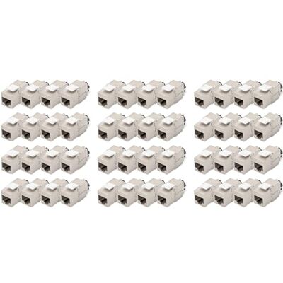 Digitus CAT 6A Keystone Jack shielded 48 pcs. tool free connection Werkzeugfrei – LSA – PoE++ – AWG 26-22 – RJ45 Buchse – 500 MHz 10Base-T – 10 Gbit/s – Für Anschlussdosen und Patchfelder Digitus CAT 6A Keystone Jack shielded 48 pcs. tool free connection Werkzeugfrei – LSA – PoE++ – AWG 26-22 – RJ45 Buchse – 500 MHz 10Base-T – 10 Gbit/s – Für Anschlussdosen und Patchfelder