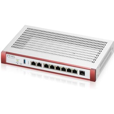 Zyxel USGFLEX200H Firewall 50 Benutzer 1 Jahr Gold Security Pack 2x 2.5GbE + 6x GbE Ports, 5000 Mbps SPI Throughput, Sicherheit mit IPSec/SSL VPN, IPS, Anti-Malware, UTM Zyxel USGFLEX200H Firewall 50 Benutzer 1 Jahr Gold Security Pack 2x 2.5GbE + 6x GbE Ports, 5000 Mbps SPI Throughput, Sicherheit mit IPSec/SSL VPN, IPS, Anti-Malware, UTM