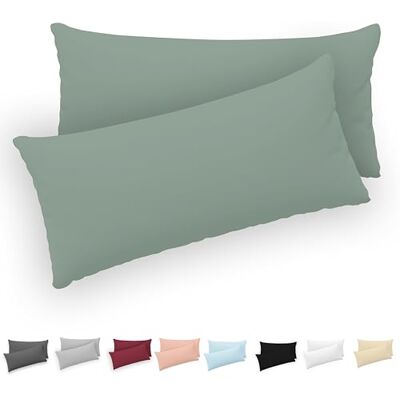 Twinzen ® Kissenbezug 50x80 (2er-Set) 100% Jersey Baumwolle 150 GSM Kissenbezüge Grün Für Kissenbezüge 50x80 cm Kissenhülle Kissenbezug mit Reißverschluss Oeko-Tex Zertifiziert Twinzen ® Kissenbezug 50x80 (2er-Set) 100% Jersey Baumwolle 150 GSM Kissenbezüge Grün Für Kissenbezüge 50x80 cm Kissenhülle Kissenbezug mit Reißverschluss Oeko-Tex Zertifiziert