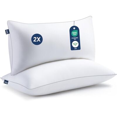 BedStory Kopfkissen 40x80, Kissen 2er Set mit Hochwertiger Mikrofarsern Kissenfüllung 950g x 2, Waschbares und Weiches Füllkissen Bettkissen Schlafkissen Sofa Kissen Seitenschläferkissen BedStory Kopfkissen 40x80, Kissen 2er Set mit Hochwertiger Mikrofarsern Kissenfüllung 950g x 2, Waschbares und Weiches Füllkissen Bettkissen Schlafkissen Sofa Kissen Seitenschläferkissen