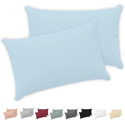 Twinzen ® Kissenbezug 30x50 (2er-Set) 100% Jersey Baumwolle 150 GSM Kissenbezüge Blau Für Kissenbezüge 30x50 cm Kissenhülle Kissenbezug mit Reißverschluss Oeko-Tex Zertifiziert Twinzen ® Kissenbezug 30x50 (2er-Set) 100% Jersey Baumwolle 150 GSM Kissenbezüge Blau Für Kissenbezüge 30x50 cm Kissenhülle Kissenbezug mit Reißverschluss Oeko-Tex Zertifiziert