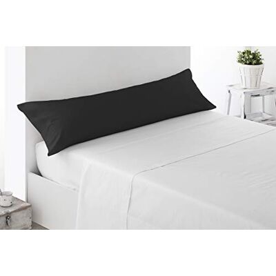 Miracle Home Kissenbezug, weich und bequem, Baumwolle, 50% Polyester, Schwarz, für 135 cm Bett Miracle Home Kissenbezug, weich und bequem, Baumwolle, 50% Polyester, Schwarz, für 135 cm Bett