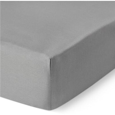 Amazon Basics Deluxe Spannbettlaken für Matratzen bis 30 cm, 100% Baumwolle Satin, 400 Fadenzahl, Superweich, 140 x 200 cm, Dunkelgrau Amazon Basics Deluxe Spannbettlaken für Matratzen bis 30 cm, 100% Baumwolle Satin, 400 Fadenzahl, Superweich, 140 x 200 cm, Dunkelgrau