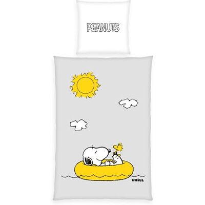 Herding Peanuts Bettwäsche. Kissenbezug ca. 80x80 cm. Bettbezug ca. 135x200 cm. mit Reißverschluss. 100% Polyester. Mikrofaser, Grau Herding Peanuts Bettwäsche. Kissenbezug ca. 80x80 cm. Bettbezug ca. 135x200 cm. mit Reißverschluss. 100% Polyester. Mikrofaser, Grau