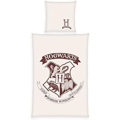 Herding Bettwäsche Harry Potter, Kopfkissenbezug 80 x 80 cm mit Wende-Motiv, Bettbezug 135 x 200 cm, Mit Knopfleiste, 100% Baumwolle Herding Bettwäsche Harry Potter, Kopfkissenbezug 80 x 80 cm mit Wende-Motiv, Bettbezug 135 x 200 cm, Mit Knopfleiste, 100% Baumwolle