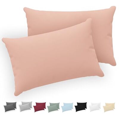 Twinzen ® Kissenbezug 40x70 (2er-Set) 100% Jersey Baumwolle 150 GSM Kissenbezüge Rosa Für Kissenbezüge 40x70 cm Kissenhülle Kissenbezug mit Reißverschluss Oeko-Tex Zertifiziert Twinzen ® Kissenbezug 40x70 (2er-Set) 100% Jersey Baumwolle 150 GSM Kissenbezüge Rosa Für Kissenbezüge 40x70 cm Kissenhülle Kissenbezug mit Reißverschluss Oeko-Tex Zertifiziert