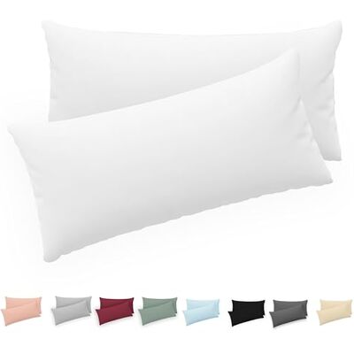 Twinzen ® Kissenbezug 40x80 (2er-Set) 100% Jersey Baumwolle 150 GSM Kissenbezüge Weiß Für Kissenbezüge 40x80 cm Kissenhülle Kissenbezug mit Reißverschluss Oeko-Tex Zertifiziert Twinzen ® Kissenbezug 40x80 (2er-Set) 100% Jersey Baumwolle 150 GSM Kissenbezüge Weiß Für Kissenbezüge 40x80 cm Kissenhülle Kissenbezug mit Reißverschluss Oeko-Tex Zertifiziert