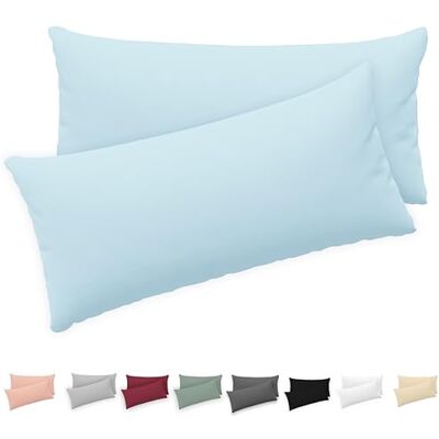 Twinzen ® Kissenbezug 50x80 (2er-Set) 100% Jersey Baumwolle 150 GSM Kissenbezüge Blau Für Kissenbezüge 50x80 cm Kissenhülle Kissenbezug mit Reißverschluss Oeko-Tex Zertifiziert Twinzen ® Kissenbezug 50x80 (2er-Set) 100% Jersey Baumwolle 150 GSM Kissenbezüge Blau Für Kissenbezüge 50x80 cm Kissenhülle Kissenbezug mit Reißverschluss Oeko-Tex Zertifiziert