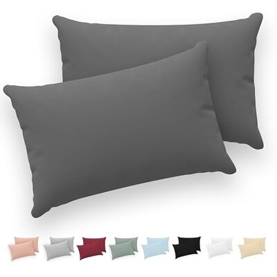 Twinzen ® Kissenbezug 30x50 (2er-Set) 100% Jersey Baumwolle 150 GSM Kissenbezüge Anthrazit Für Kissenbezüge 30x50 cm Kissenhülle Kissenbezug mit Reißverschluss Oeko-Tex Zertifiziert Twinzen ® Kissenbezug 30x50 (2er-Set) 100% Jersey Baumwolle 150 GSM Kissenbezüge Anthrazit Für Kissenbezüge 30x50 cm Kissenhülle Kissenbezug mit Reißverschluss Oeko-Tex Zertifiziert