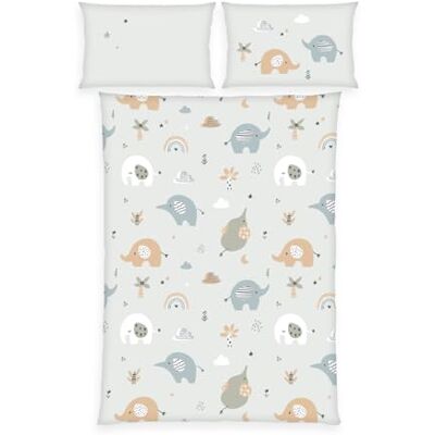 Herding babybest Bettwäsche Elephants, Kopfkissenbezug ca. 40 x 60 cm mit Hoteleinschlag, Bettbezug ca. 100 x 135 cm mit leichtläufigem Reißverschluss, 100% Baumwolle/Renforcé Herding babybest Bettwäsche Elephants, Kopfkissenbezug ca. 40 x 60 cm mit Hoteleinschlag, Bettbezug ca. 100 x 135 cm mit leichtläufigem Reißverschluss, 100% Baumwolle/Renforcé