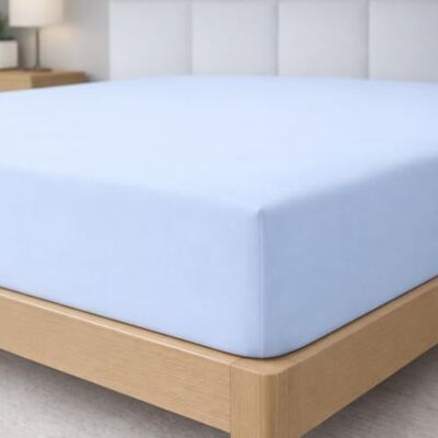 Degrees home Collection Spannbettlaken – 100% Polyester, Hochwertige Mikrofaser, Rundum-Gummizug, Atmungsaktiv & Pflegeleicht, Oeko-Tex Standard -200x200x33 – Hellblau Degrees home Collection Spannbettlaken – 100% Polyester, Hochwertige Mikrofaser, Rundum-Gummizug, Atmungsaktiv & Pflegeleicht, Oeko-Tex Standard -200x200x33 – Hellblau