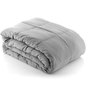 InnovaGoods Ergonomische Gewichtsdecke Sweikett, 7 kg für besseren Schlaf und Entspannung, mit Mikroglasperlen gefüllt, inkl. Tragetasche, Grau, Polyester InnovaGoods Ergonomische Gewichtsdecke Sweikett, 7 kg für besseren Schlaf und Entspannung, mit Mikroglasperlen gefüllt, inkl. Tragetasche, Grau, Polyester