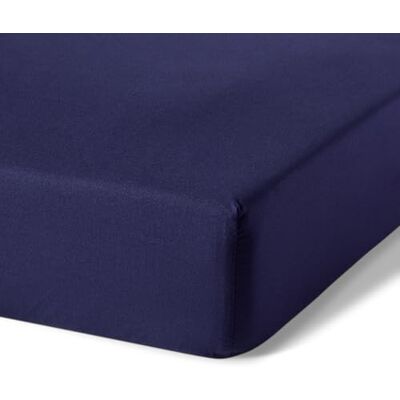 Amazon Basics Spannbettlaken 160cm x 200cm, Spannbetttuch aus 100% Bio-Baumwolle, OEKO-TEX-Zertifiziert, Marineblau Amazon Basics Spannbettlaken 160cm x 200cm, Spannbetttuch aus 100% Bio-Baumwolle, OEKO-TEX-Zertifiziert, Marineblau