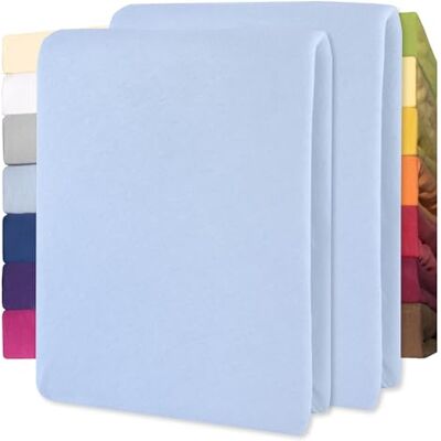 CelinaTex Jersey Spannbettlaken Lucina für Kids Doppelpack 60x120-70x140cm Aqua blau 100% Baumwolle gekämmt superweich Spannbettbezug, Leintuch, Bettlaken, elastisch, Strech, Oeko-Tex CelinaTex Jersey Spannbettlaken Lucina für Kids Doppelpack 60x120-70x140cm Aqua blau 100% Baumwolle gekämmt superweich Spannbettbezug, Leintuch, Bettlaken, elastisch, Strech, Oeko-Tex
