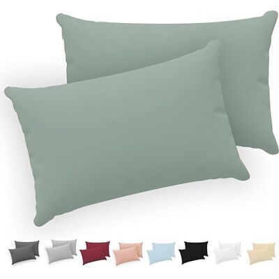 Twinzen ® Kissenbezug 40x70 (2er-Set) 100% Jersey Baumwolle 150 GSM Kissenbezüge Grün Für Kissenbezüge 40x70 cm Kissenhülle Kissenbezug mit Reißverschluss Oeko-Tex Zertifiziert Twinzen ® Kissenbezug 40x70 (2er-Set) 100% Jersey Baumwolle 150 GSM Kissenbezüge Grün Für Kissenbezüge 40x70 cm Kissenhülle Kissenbezug mit Reißverschluss Oeko-Tex Zertifiziert