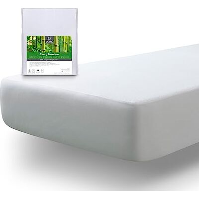 Tural Wasserdichter und Atmungsaktiver Matratzenauflage. Matratzenbezug aus Frottee, 100% Bambus. Größe 120x190/200cm Matratzenschoner Tural Wasserdichter und Atmungsaktiver Matratzenauflage. Matratzenbezug aus Frottee, 100% Bambus. Größe 120x190/200cm Matratzenschoner