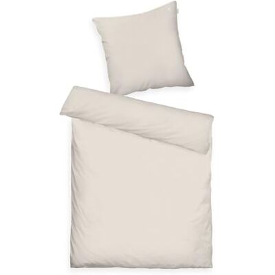 Herding Tom Tailor Satin-Bettwäsche, 70x90 cm + 140x200 cm, 100% Baumwolle, mit Paspel und Logo-Stickerei, mit Reißverschluss, FINE Stripes Beige, Weiß (Sunny Sand & Off White) Herding Tom Tailor Satin-Bettwäsche, 70x90 cm + 140x200 cm, 100% Baumwolle, mit Paspel und Logo-Stickerei, mit Reißverschluss, FINE Stripes Beige, Weiß (Sunny Sand & Off White)