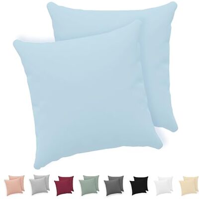 Twinzen ® Kissenbezug 65x65 (2er-Set) 100% Jersey Baumwolle 150 GSM Kissenbezüge Blau Für Kissenbezüge 65x65 cm Kissenhülle Kissenbezug mit Reißverschluss Oeko-Tex Zertifiziert Twinzen ® Kissenbezug 65x65 (2er-Set) 100% Jersey Baumwolle 150 GSM Kissenbezüge Blau Für Kissenbezüge 65x65 cm Kissenhülle Kissenbezug mit Reißverschluss Oeko-Tex Zertifiziert