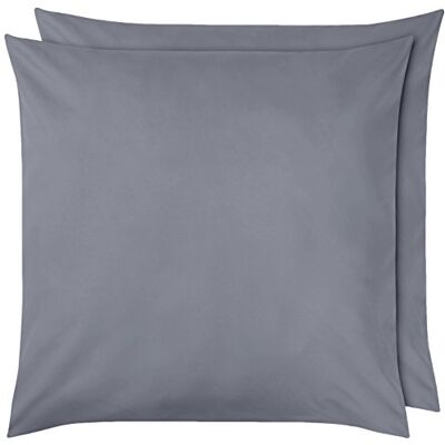 Amazon Basics Mikrofaser Kissenbezug, 80 x 80 cm, 2er-Pack, Dunkelgrau Amazon Basics Mikrofaser Kissenbezug, 80 x 80 cm, 2er-Pack, Dunkelgrau