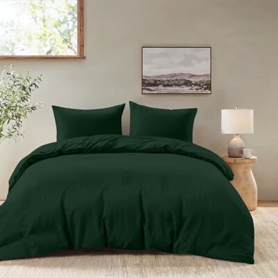Dreamzie Bettwäsche 200x200 Set Grün – Bettbezug mit 2 Kissenbezug 50x70 – Mikrofaser Weich & Pflegeleicht Oeko-Tex Dreamzie Bettwäsche 200x200 Set Grün – Bettbezug mit 2 Kissenbezug 50x70 – Mikrofaser Weich & Pflegeleicht Oeko-Tex