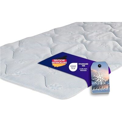 Traumnacht Cool Comfort Matratzenauflage 100x200 cm Sommer & Winter Weicher Doppeltuchbezug Atmungsaktiv & komfortabel Oeko-TEX Standard 100 Zertifiziert Deutscher Qualitätsstandard Traumnacht Cool Comfort Matratzenauflage 100x200 cm Sommer & Winter Weicher Doppeltuchbezug Atmungsaktiv & komfortabel Oeko-TEX Standard 100 Zertifiziert Deutscher Qualitätsstandard