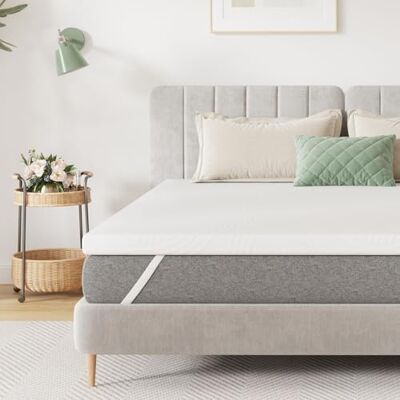 Novilla Matratzentopper 180x200, 7.5cm Höhe Matratzenauflage mit Schaumstoff für Boxspringbett Wohnwagen Schlafsofa Matratzenschoner Bezug Waschbar Oeko-TEX Novilla Matratzentopper 180x200, 7.5cm Höhe Matratzenauflage mit Schaumstoff für Boxspringbett Wohnwagen Schlafsofa Matratzenschoner Bezug Waschbar Oeko-TEX