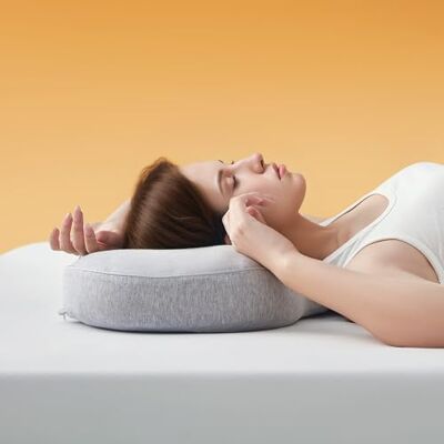 Sonive Nackenkissen Kopfkissen, Kissen Kopfkissen mit Baumwolle Kissenbezug aus Memory Foam für Kinder Mann Frau, Grau 58x38x10cm Sonive Nackenkissen Kopfkissen, Kissen Kopfkissen mit Baumwolle Kissenbezug aus Memory Foam für Kinder Mann Frau, Grau 58x38x10cm
