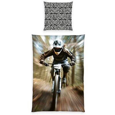 Herding Young Collection Bettwäsche-Set, Mountainbike, Kopfkissenbezug 80 x 80 cm, Bettbezug 135 x 200 cm, Mit Reißverschluss, 100% Polyester/Mikrofaser Herding Young Collection Bettwäsche-Set, Mountainbike, Kopfkissenbezug 80 x 80 cm, Bettbezug 135 x 200 cm, Mit Reißverschluss, 100% Polyester/Mikrofaser