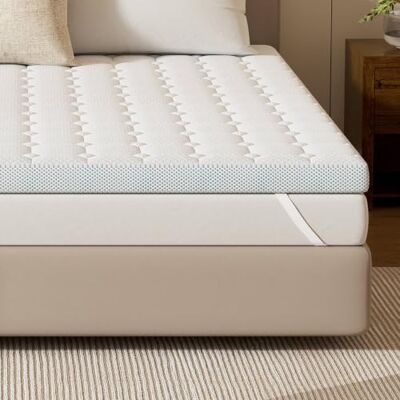 EGOHOME Matratzen Topper 180x200, 7cm Höhe Matratzentopper 180x200cm, Matratzenauflage Zertifiziert & ergonomisch für unbequeme Matratze, Boxspringbett, Gästebett, rutschfest mit Noppen EGOHOME Matratzen Topper 180x200, 7cm Höhe Matratzentopper 180x200cm, Matratzenauflage Zertifiziert & ergonomisch für unbequeme Matratze, Boxspringbett, Gästebett, rutschfest mit Noppen