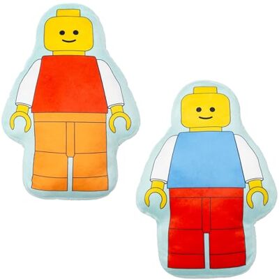 Character World Offiziell lizenzierte Lego®-Kissenfigur Design „Colourblock“ Superweich Wendbares Lego®-Figuren-Kissen Perfekt für Schlafzimmer- oder Wohnzimmer-Deko Character World Offiziell lizenzierte Lego®-Kissenfigur Design „Colourblock“ Superweich Wendbares Lego®-Figuren-Kissen Perfekt für Schlafzimmer- oder Wohnzimmer-Deko