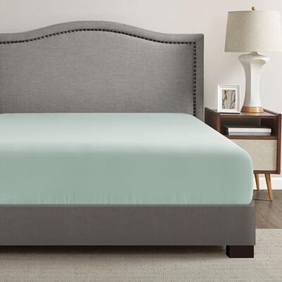 Comfort Spaces Coolmax Spannbetttuch, feuchtigkeitsableitend, superweich, lichtbeständig, alle elastischen tiefen Taschen passen bis zu 40,6 cm Matratzen – warmes Wetter, kühlende Bettlaken für Comfort Spaces Coolmax Spannbetttuch, feuchtigkeitsableitend, superweich, lichtbeständig, alle elastischen tiefen Taschen passen bis zu 40,6 cm Matratzen – warmes Wetter, kühlende Bettlaken für