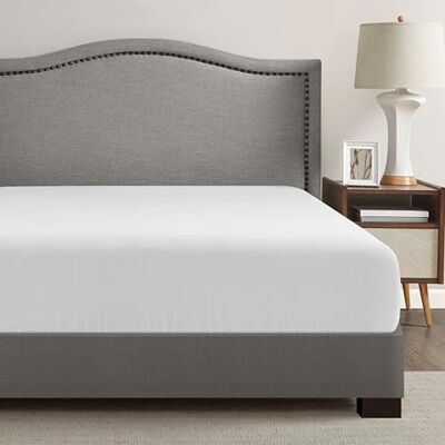 Comfort Spaces Coolmax Feuchtigkeitsableitendes Spannbetttuch, superweich, lichtbeständig, elastische Tiefe Taschen, passend für Matratzen bis zu 40,6 cm, kühlendes Bettlaken für warmes Wetter, Comfort Spaces Coolmax Feuchtigkeitsableitendes Spannbetttuch, superweich, lichtbeständig, elastische Tiefe Taschen, passend für Matratzen bis zu 40,6 cm, kühlendes Bettlaken für warmes Wetter,