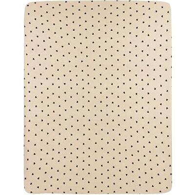 MEYCO Baby Spannbettlaken für Laufgittermatratze 75x95cm Jersey Spannbetttuch 100% Baumwolle Oeko Tex Zertifiziert Rundum-Gummizug, atmungsaktiv Sweet Heart Soft Sand MEYCO Baby Spannbettlaken für Laufgittermatratze 75x95cm Jersey Spannbetttuch 100% Baumwolle Oeko Tex Zertifiziert Rundum-Gummizug, atmungsaktiv Sweet Heart Soft Sand