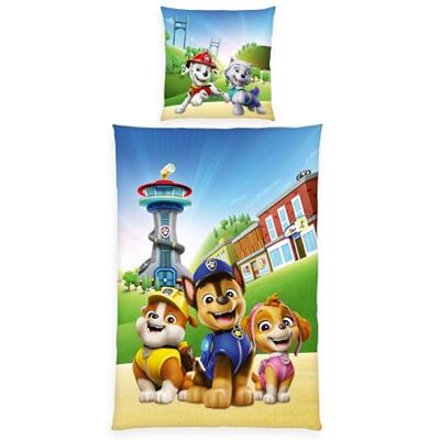 Herding Paw Patrol Bettwäsche-Set, 70 x 90 cm + 140 x 200 cm, mit Reißverschluss, 100% Baumwolle/Renforcé, Mehrfarbig Herding Paw Patrol Bettwäsche-Set, 70 x 90 cm + 140 x 200 cm, mit Reißverschluss, 100% Baumwolle/Renforcé, Mehrfarbig
