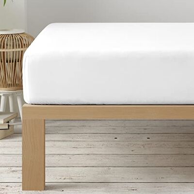 Degrees home Collection Spannbettlaken – 100% Polyester, Hochwertige Mikrofaser, Rundum-Gummizug, Atmungsaktiv & Pflegeleicht, Oeko-Tex Standard -135x200x33– Weiß Degrees home Collection Spannbettlaken – 100% Polyester, Hochwertige Mikrofaser, Rundum-Gummizug, Atmungsaktiv & Pflegeleicht, Oeko-Tex Standard -135x200x33– Weiß