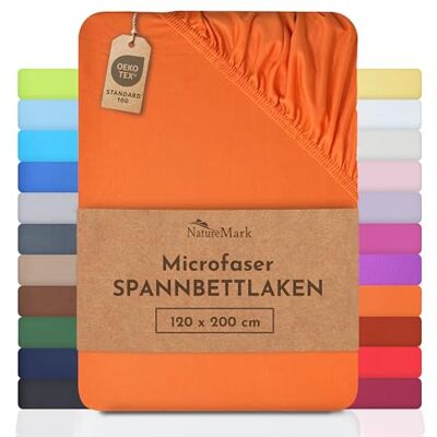 NatureMark Mikrofaser SPANNBETTLAKEN zum Sparpreis! viele Größen und Farben Markenware (120x200 cm, terrakotta) NatureMark Mikrofaser SPANNBETTLAKEN zum Sparpreis! viele Größen und Farben Markenware (120x200 cm, terrakotta)