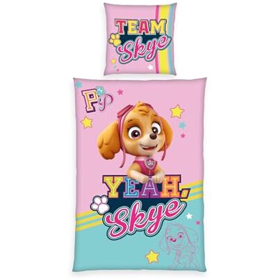 Herding Bettwäsche Paw Patrol, Kopfkissenbezug 80 x 80 cm mit Wendemotiv, Bettbezug 135 x 200 cm, Mit Knopfleiste, 100% Baumwolle Herding Bettwäsche Paw Patrol, Kopfkissenbezug 80 x 80 cm mit Wendemotiv, Bettbezug 135 x 200 cm, Mit Knopfleiste, 100% Baumwolle