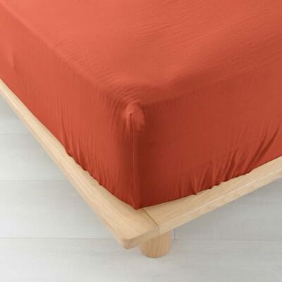 Douceur d'Interieur Baumwoll-Gaze Spannbetttuch Douceur d'Interieur Baumwoll-Gaze Spannbetttuch