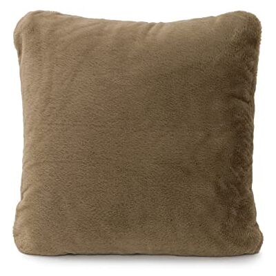 Gözze Kuscheliger Kissenbezug, Merino Feeling, 50x50 cm Taupe Gözze Kuscheliger Kissenbezug, Merino Feeling, 50x50 cm Taupe