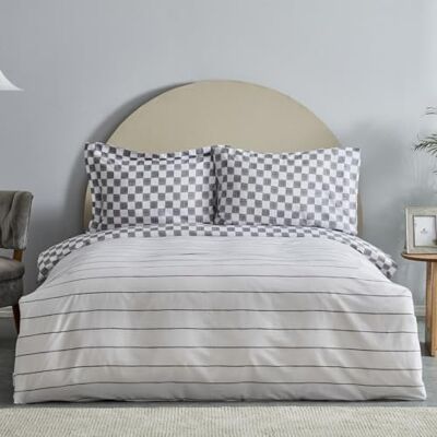 Karaca Home Cordova Anthrazit 100% Baumwolle Single Bettwäsche Set, Tek, Antrazit Karaca Home Cordova Anthrazit 100% Baumwolle Single Bettwäsche Set, Tek, Antrazit