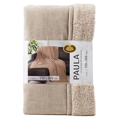 Gözze Chenille Wohndecke Paula, Luxuriöse Kuscheldecke mit weicher Rückseite, 100% Polyester-Mikrofaser, 150 x 200 cm Stein Gözze Chenille Wohndecke Paula, Luxuriöse Kuscheldecke mit weicher Rückseite, 100% Polyester-Mikrofaser, 150 x 200 cm Stein