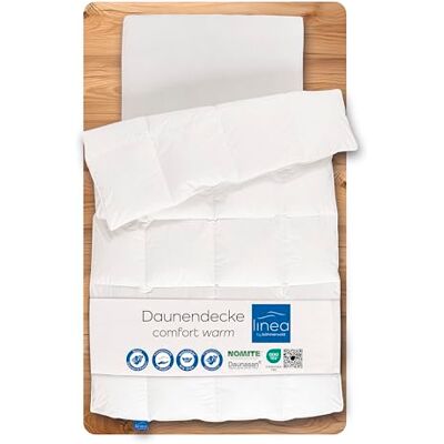 linea by böhmerwald comfort kuschlige Daunendecke normal, 200x200, 90% Daunen / 10% Federn, Allergiker geeignet, waschbar bis 60 °C, in Deutschland produziert linea by böhmerwald comfort kuschlige Daunendecke normal, 200x200, 90% Daunen / 10% Federn, Allergiker geeignet, waschbar bis 60 °C, in Deutschland produziert