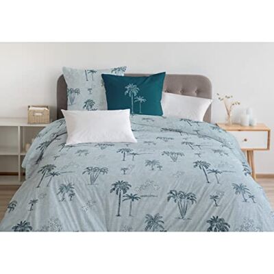 HOME LINGE PASSION Home Passion Bettwäsche-Set, 3-teilig, 100% Baumwolle, 57 Fäden/cm², für Doppelbett, 220 x 240 cm, Tinghir Entengrün HOME LINGE PASSION Home Passion Bettwäsche-Set, 3-teilig, 100% Baumwolle, 57 Fäden/cm², für Doppelbett, 220 x 240 cm, Tinghir Entengrün