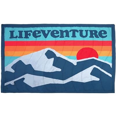 Lifeventure Sundown Fleece-gefütterte Campingdecke, Winddicht und wasserabweisend, Warmer Thermo-Überwurf für Camping, Autoreisen, Wohnwagen und Picknicks, 200 x 140 cm, Retro Lifeventure Sundown Fleece-gefütterte Campingdecke, Winddicht und wasserabweisend, Warmer Thermo-Überwurf für Camping, Autoreisen, Wohnwagen und Picknicks, 200 x 140 cm, Retro