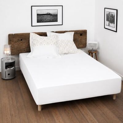 Home Linge Passion Spannbettlaken - Baumwolle, 160x200cm + 25cm - Hochwertig Home Linge Passion Spannbettlaken - Baumwolle, 160x200cm + 25cm - Hochwertig