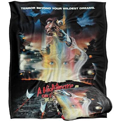 LOGOVISION NIGHTMARE ON ELM STREET Optimalweiche Kuscheldecke, seidig, 152 x 127 cm LOGOVISION NIGHTMARE ON ELM STREET Optimalweiche Kuscheldecke, seidig, 152 x 127 cm